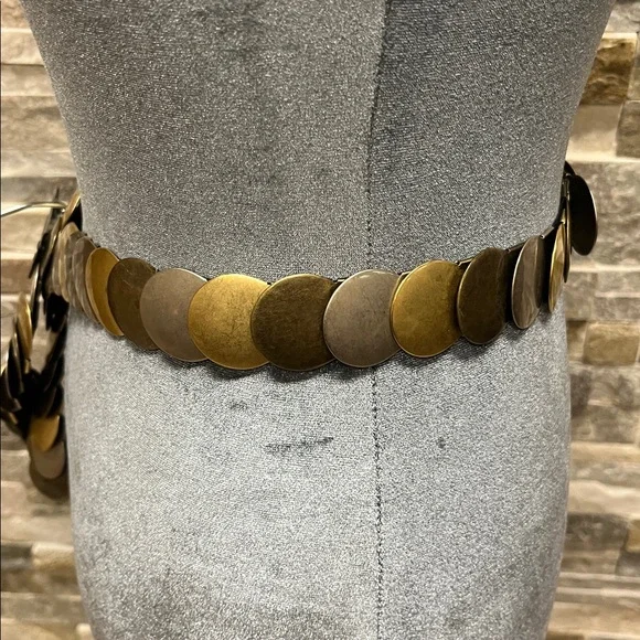 Gold and Bronze Circle Belt - Picture 3 of 7